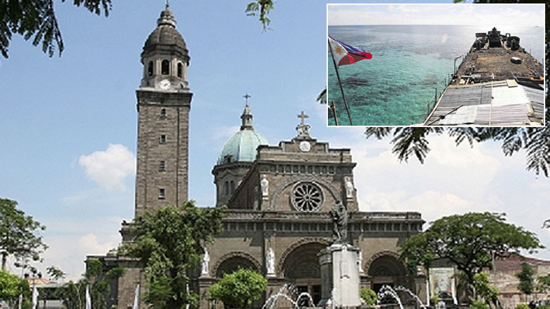 The Manila Cathedral. Filipino bishops called on the nation Monday, July 13, 2015, to storm the heavens with prayers for the protection of the Philippines and a peaceful resolution of the country’s territorial dispute with China in the West Philippine Sea. INQUIRER file photos