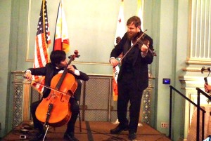 Mathew Szemela, violinis with Mathey John Ignacio, cellist