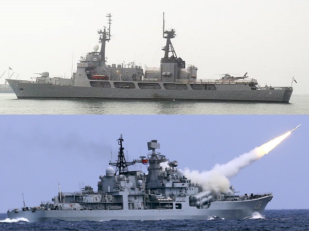 Defense Secretary Delfin Lorenzana told a House committee on Wednesday that the Philippines did not have the capability to enforce the rights of the country in disputed territories in the West Philippine Sea. Photos show the BRP Ramon Alcaraz (top), the most 'modern' ship in the Philippine Navy, and the Chinese guided missile destroyer Taizhou (bottom). INQUIRER FILE / AP FILE