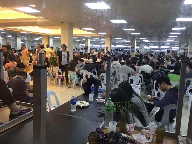 The arrested Chinese workers in Pampanga. Photo courtesy of Bureau of Immigration