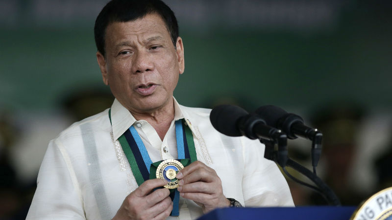 Philippine President Rodrigo Duterte AP Photo/Aaron Favila