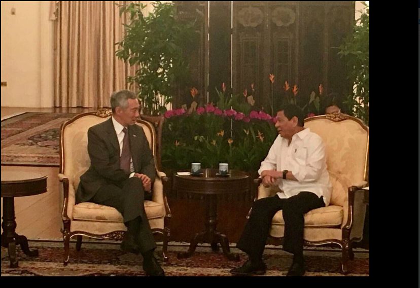 President Duterte meets w/ Prime Minister Lee Hsien Loong at the Istana (RTVM photos)