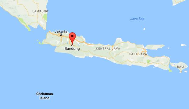 Bandung in Google Maps