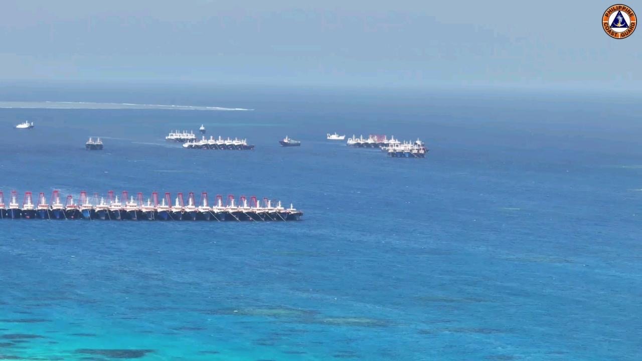 PCG Monitors Over 135 Chinese Militia Ships In Julian Felipe Reef