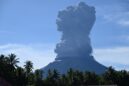 Indonesia S Mount Ibu Erupts Again Spews Huge Ash Tower