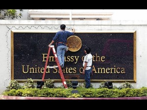 United States embassy in Manila. FILE PHOTO