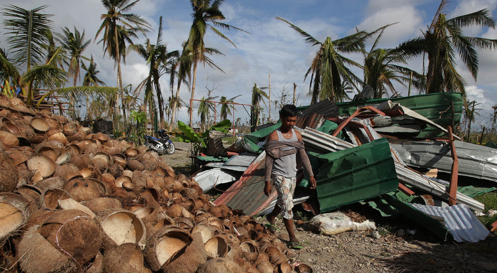 The Philippines is fighting more disasters than wars, with fierce storms like Supertyphoon “Yolanda” (international name: Haiyan) claiming as many lives as gun battles, said Lucille Sering, chair of the Climate Change Commission. AP FILE PHOTO