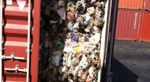 This photo posted on the online petition on Change.org shows a container van full of hazardous waste that is being held by the Bureau of Custom in the Port of Manila. The petition urges the Canadian government to take back the shipment of 50 container vans full of waste. PHOTO/ CHANGE.ORG PETITION