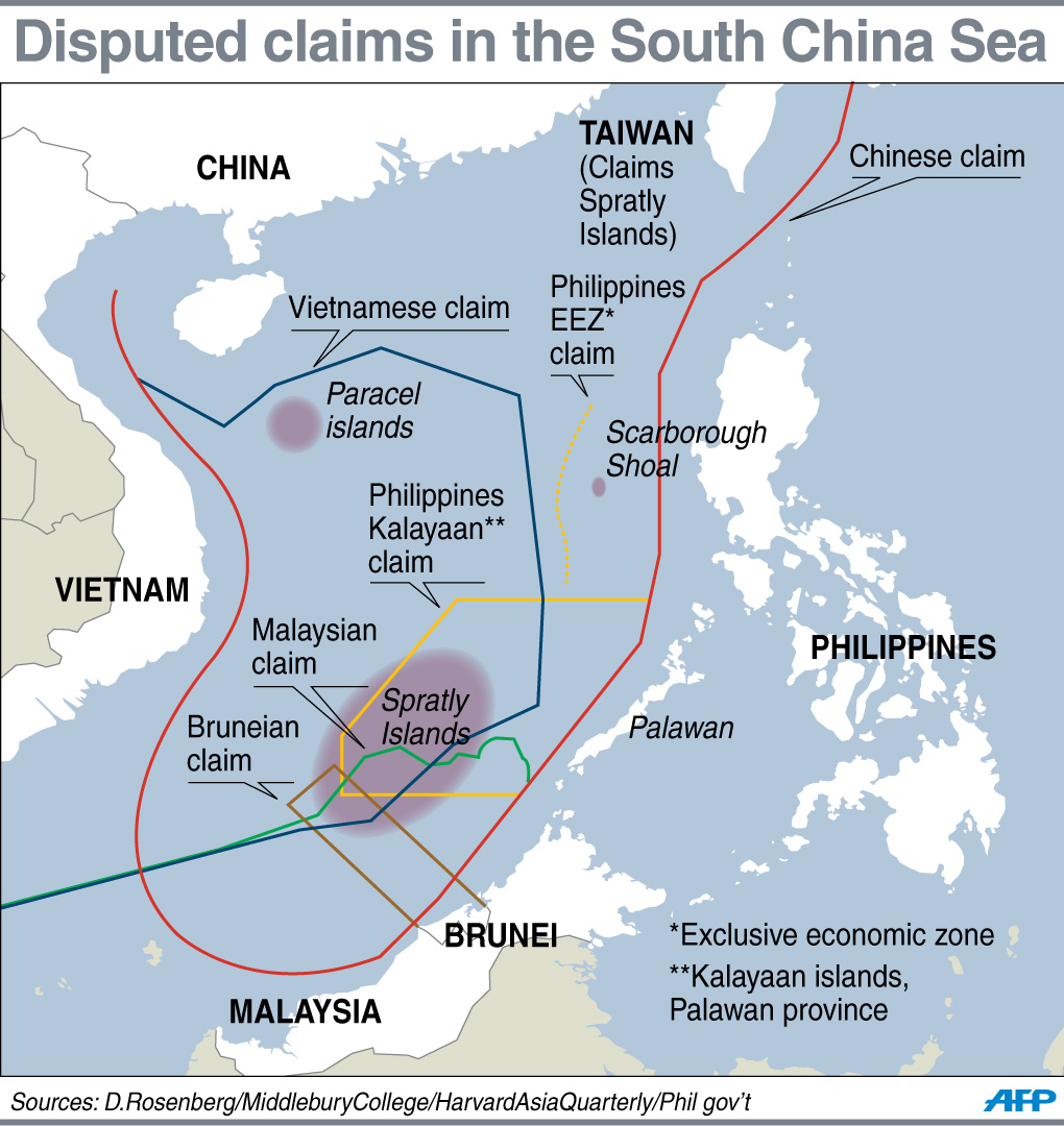 Graphic on contested claims in the South China Sea. Beijing on Thursday swatted blame back to Hanoi after it accused Chinese ships of ramming Vietnamese vessels in disputed waters, the latest escalation in territorial disputes involving the Asian giant. 