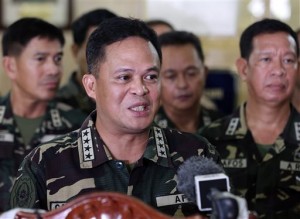 Philippine military chief Gen. Gregorio Pio Catapang. AP