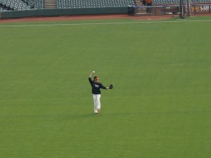 lincecum in the outfield