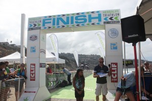 Abigail Fedalizo at the finish line CONTRIBUTED PHOTO