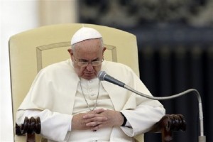 Pope Francis. AP FILE PHOTO