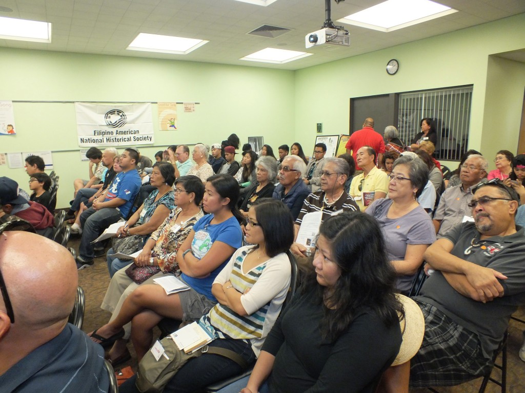 Guests at the Carson Library listen intently as panelists discuss Filipino American history month’s origin. PHOTOS BY FLORANTE IBANEZ
