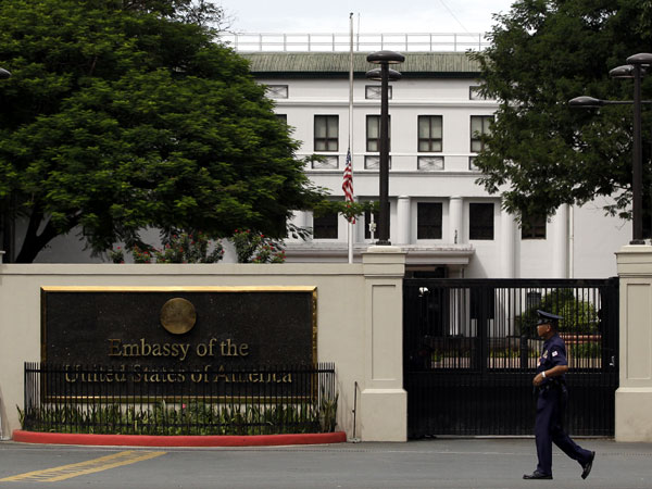 The US Embassy in Manila. FILE PHOTO