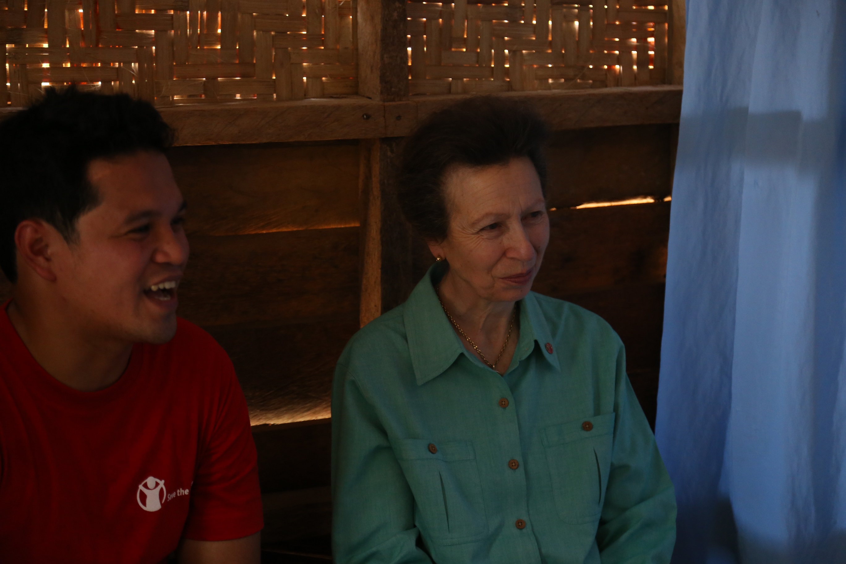 Her Royal Highness Princess Anne of UK Save the Children Philippines Leyte meet with locals