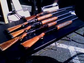 some of the rifles and shotguns  turned over at United  Playaz guy buy back program photo credit Rudy Corpuz