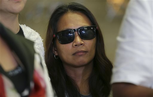 Maria Kristina Sergio, the alleged recruiter of convicted Filipino drug trafficker Mary Jane Veloso who allegedly gave her the bag that contained the heroin found by police at Yogyakarta airport in Indonesia, is a frequent traveler, according to state investigators.  AP PHOTO/AARON FAVILA