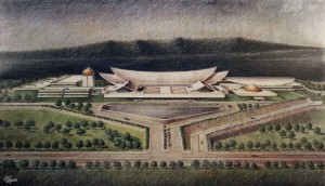 Rendering of Istana Nurul Iman, palace of the Sultan of Brunei. Image courtesy of Emmanuel Canlas.