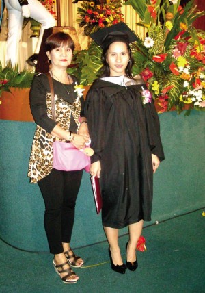 Lost Time Rosa Sanchez (wife of Benjamin Sanchez) and daughter Brenda during her graduation rites in 2014. One of the many memorable days Benjamin missed. 