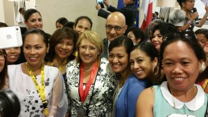 Malta President Marie Louise and Mr Preca with European Filipinos