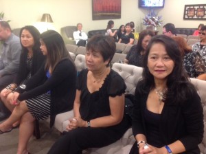 Mama Ching's daughter Leilanie, granddaughter Wendy, and daughters Loliza and Melanie