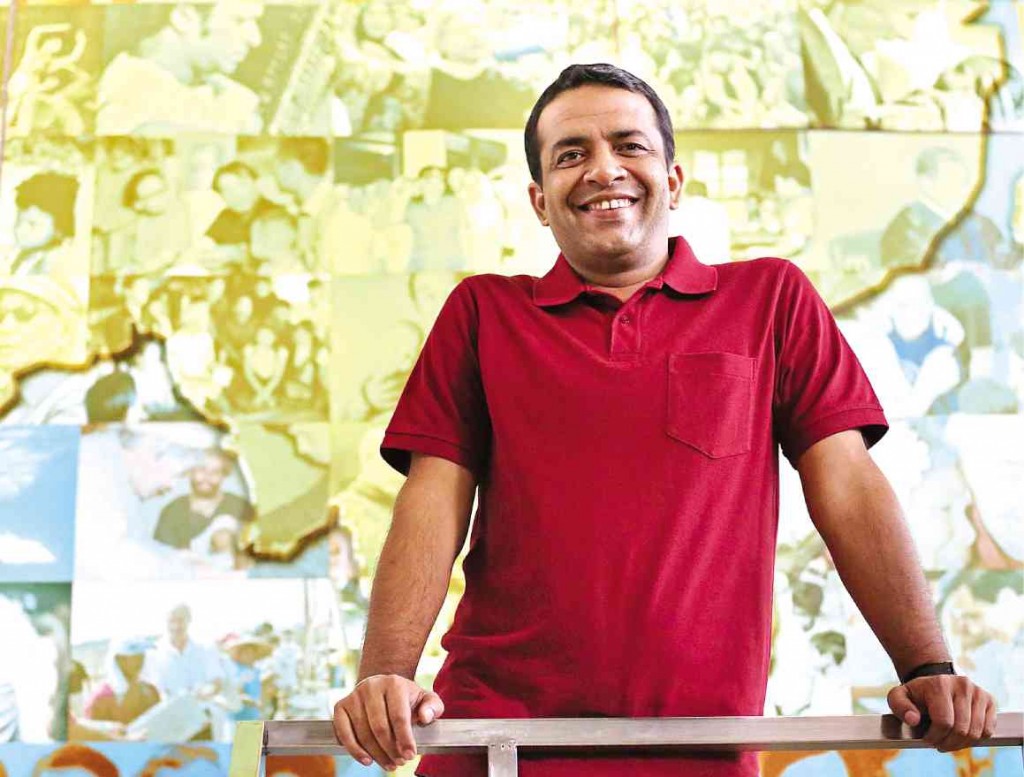 Anshu Gupta is one of five individuals who will receive the Ramon Magsaysay Award on Aug. 31.  RAFFY LERMA 