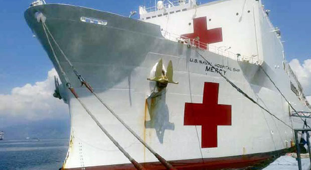 SHIP OF MERCY The American hospital ship, USNSMercy, remains docked at Alava Pier inside the Subic Bay Freeport in Zambales province until today, to offer free cleft repair surgery to young patients with cleft palates and other facial deformities. The ship has 12 operating rooms, 1,000 beds and five surgeons working simultaneously to complete the surgeries that take two hours each. USNSMercy leaves for Vietnam tomorrow. ALLAN MACATUNO/INQUIRER CENTRAL LUZON 