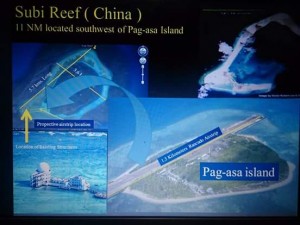 subi reef of China