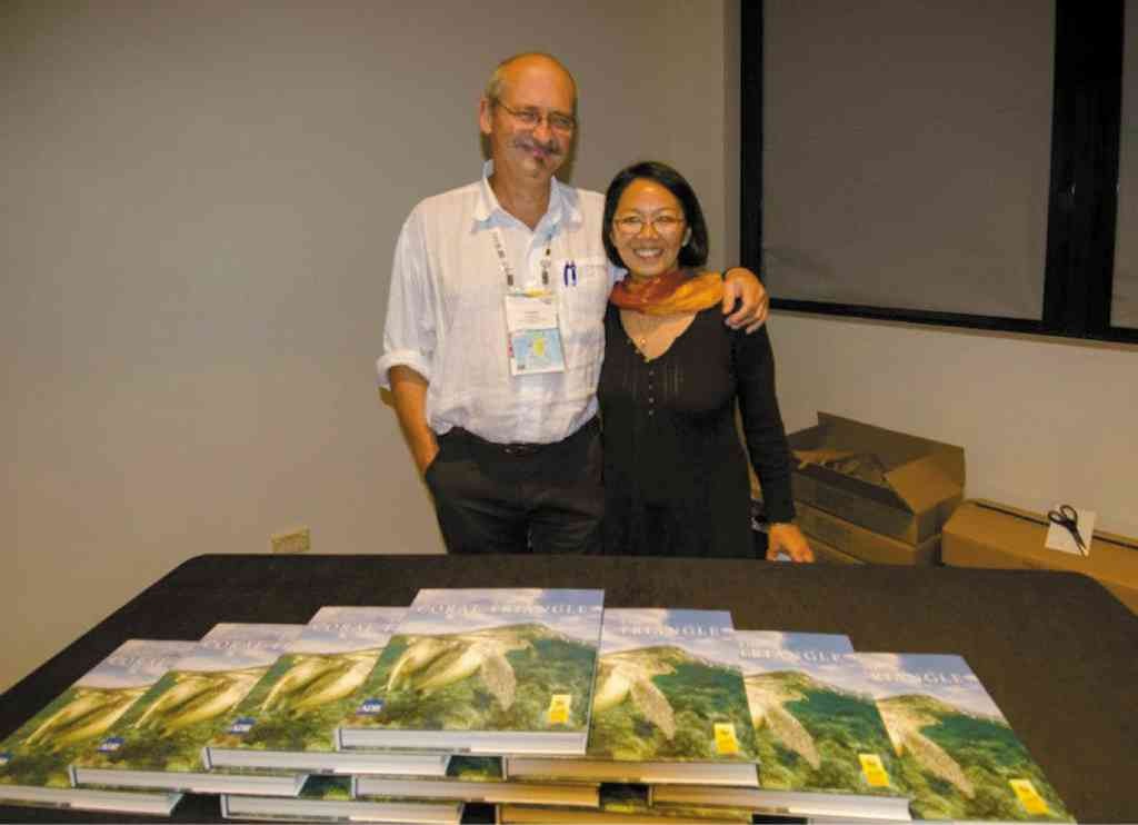 TEAM (Right) Yogi and Stella Freund  at the launch of their “The Coral Triangle” book