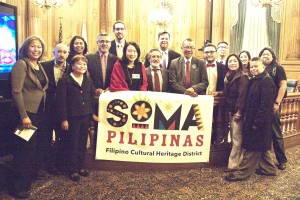 SoMa Pilipinas staff, community leaders, and organizers with the SF Board of Supervisors headed by Jane Kim. Photo by Wilfred Galila