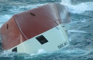 Upturned hull of Cemfjord taken from HRossy