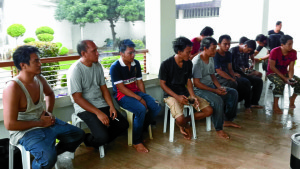 10 Indonesians found outside the residence of Sulu Governor Abdusakur Tan II on Sunday noon. Photo credit to Sulu Governor Absusakur "Totoh" Tan II