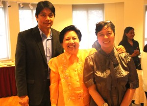 Erwin and Titchie Tiongson with Madam Victoria Cuisia