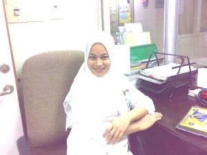Mercy Tabelisma in a hospital in Riyadh