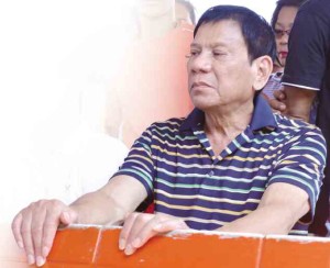 President Rodrigo Duterte (FILE PHOTO BY GERMELINA LACORTE/ INQUIRER MINDANAO)