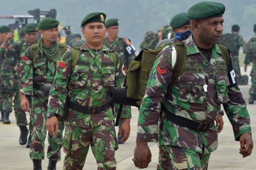 Members of the Indonesian Army. AFP FILE PHOTO 