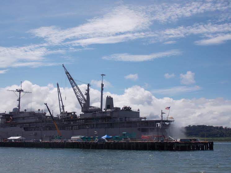 USS Frank Cable.USS Frank Cable (AS-40) is at the Alava Pier inside the Subic Bay Freeport for a routine port call. It arrived in the country last Sept. 10., Three more US ships- USNS Millinocket (T-EPF-3), USNS Bowditch (T-AGS 62) and USNS Washington Chambers - arrived in Subic Bay,  on Sept. 26, 2016, ahead of the scheduled military exercise called Philippines Amphibious Landing Exercise (Phiblex 33) between American and Filipino troops. (PHOTO BY ALLAN MACATUNO/ INQUIRER CENTRAL LUZON)