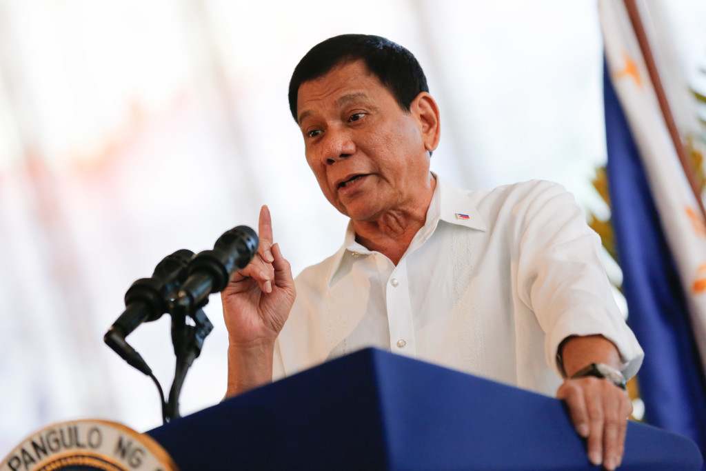 President Rodrigo Duterte reiterates his stand on the country's shift to adopt an independent foreign policy during his departure speech at NAIA Terminal 2 in Pasay City. The President is scheduled to attend a three-day state visit to Japan on October. 25. TOTO LOZANO/Presidential Photo