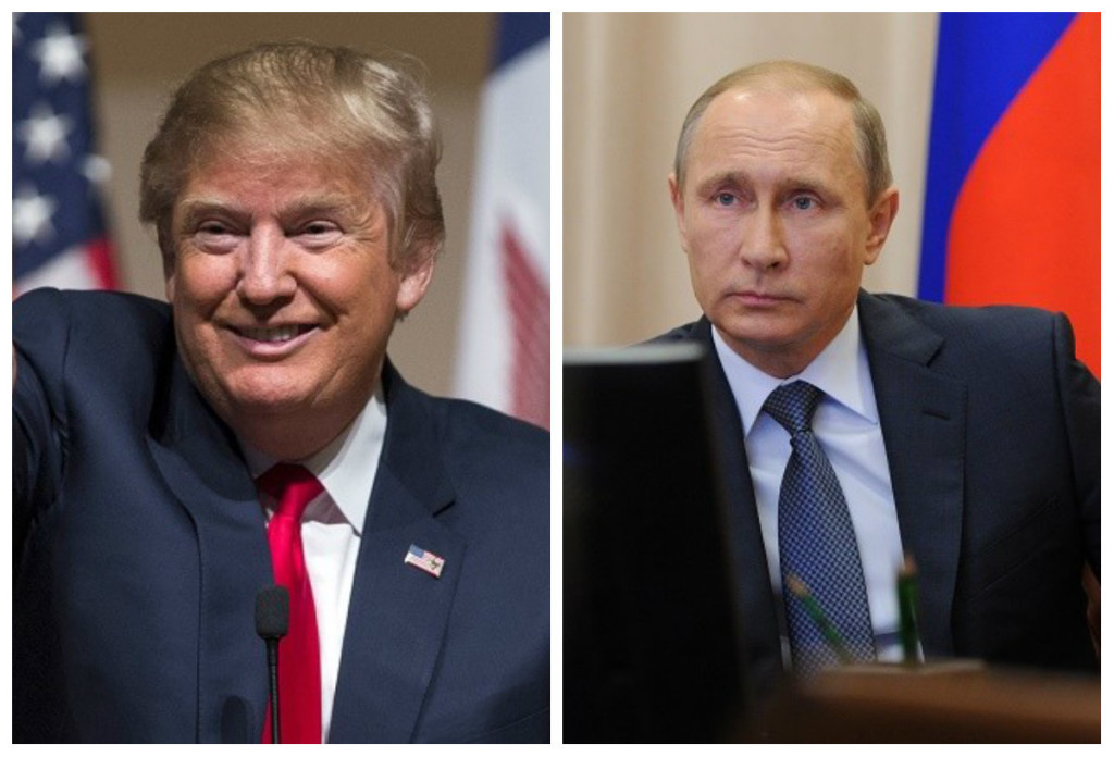 Republican candidate Donald Trump and Russian President Vladimir Putin. AP FILE PHOTOS