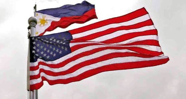 Philippine and US flags, for story: US commanders meet with PH counterparts