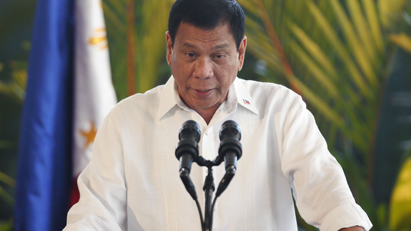 Philippine President Rodrigo Duterte AP Photo/Bullit Marquez