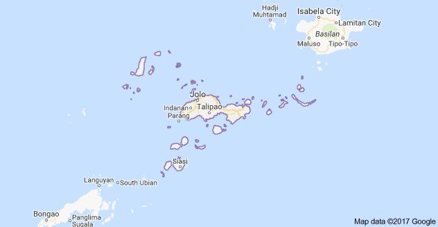 Map of Sulu province (Google maps)