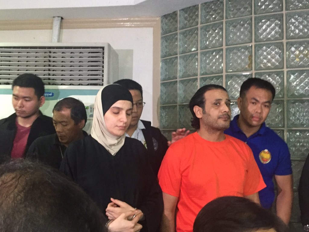 Government operatives nab couple believed to be linked with terror group. Photo by Aie Balagtas See