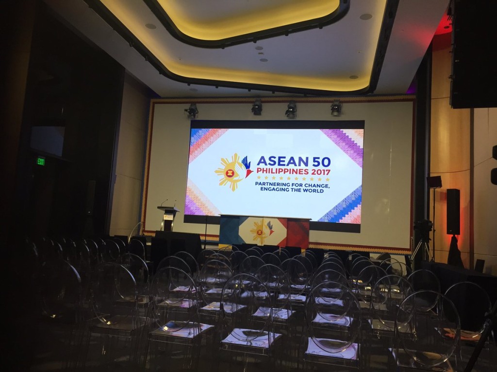The stage is set for the meeting of the Committee of Permanent Representatives to the Asean. MARC JAYSON CAYABYAB/INQUIRER.net