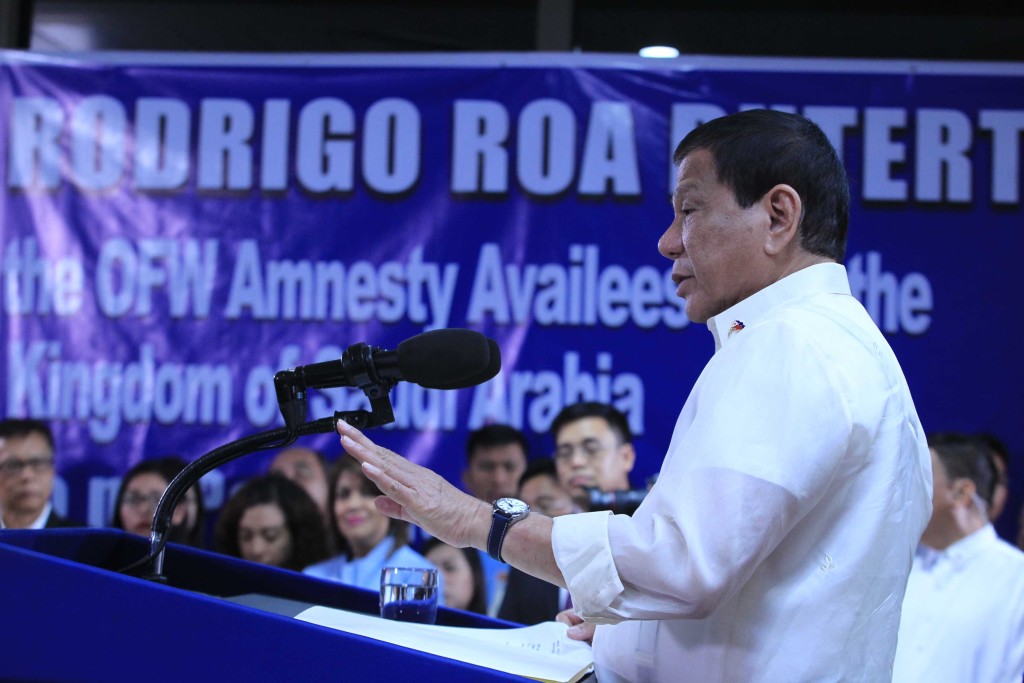 President Rodrigo Roa Duterte ACE MORANDANTE/Presidential Photo