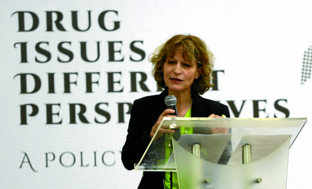 In a forum held on Friday at the University of the Philippines in Diliman, Quezon City, UN Special Rapporteur Agnes Callamard warns that a war on drugs launched by any government is bound to fail.  —NIÑO JESUS ORBETA