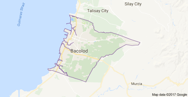Bacolod City, Negros Occidental (Google maps)