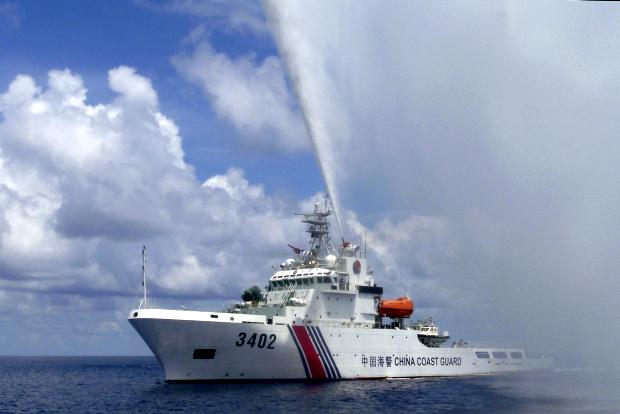 Chines Coast Guard vessel in South China Sea - 23 Sept 2015