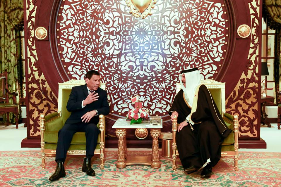 Duterte Travels Bahrain